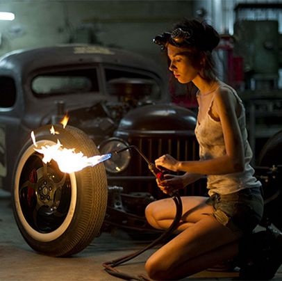 Are magnesium wheels flammable? girl wit fire